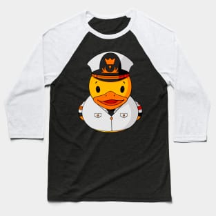 Ship Captain Rubber Duck Baseball T-Shirt
